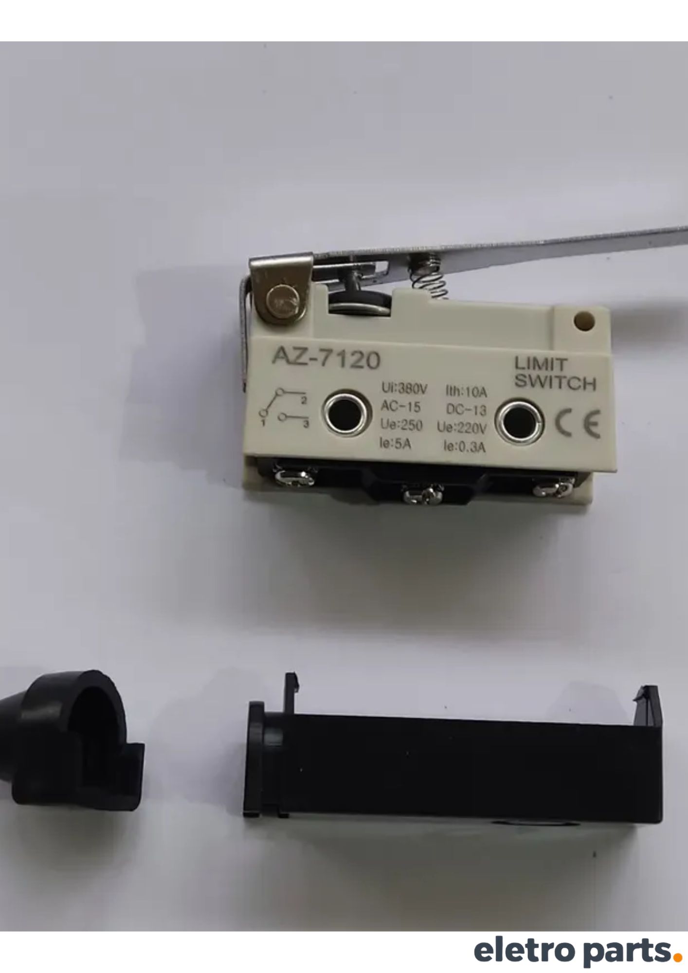 Chave Switch AZ-7120 Haste Longa 75mm 1NA 1NF 10A - Imagem 2