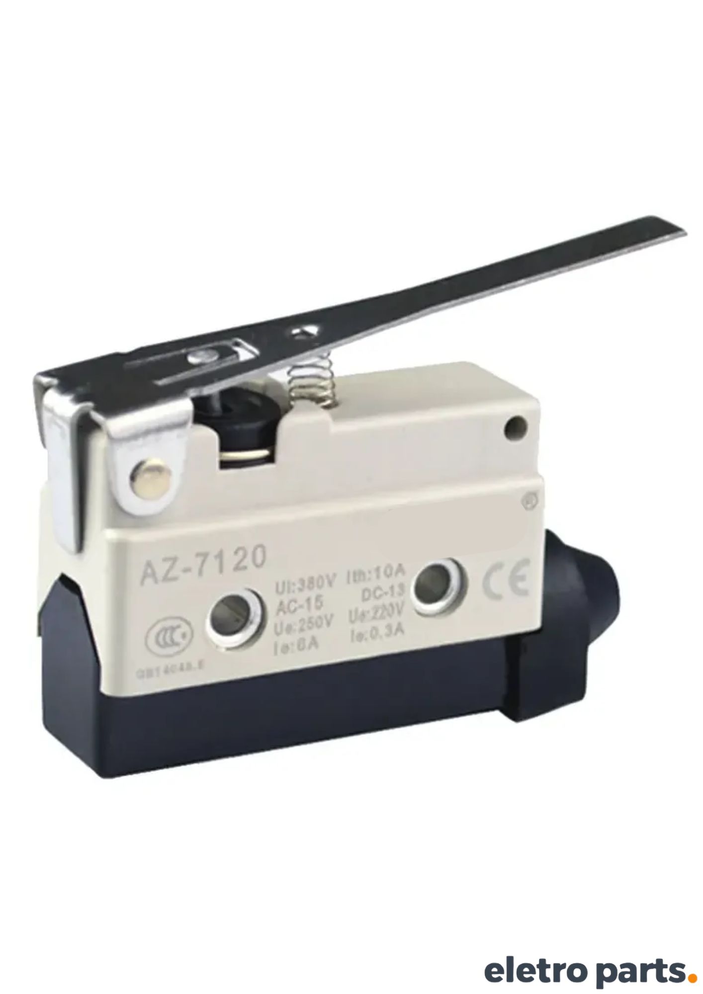 Chave Switch AZ-7120 Haste Longa 75mm 1NA 1NF 10A