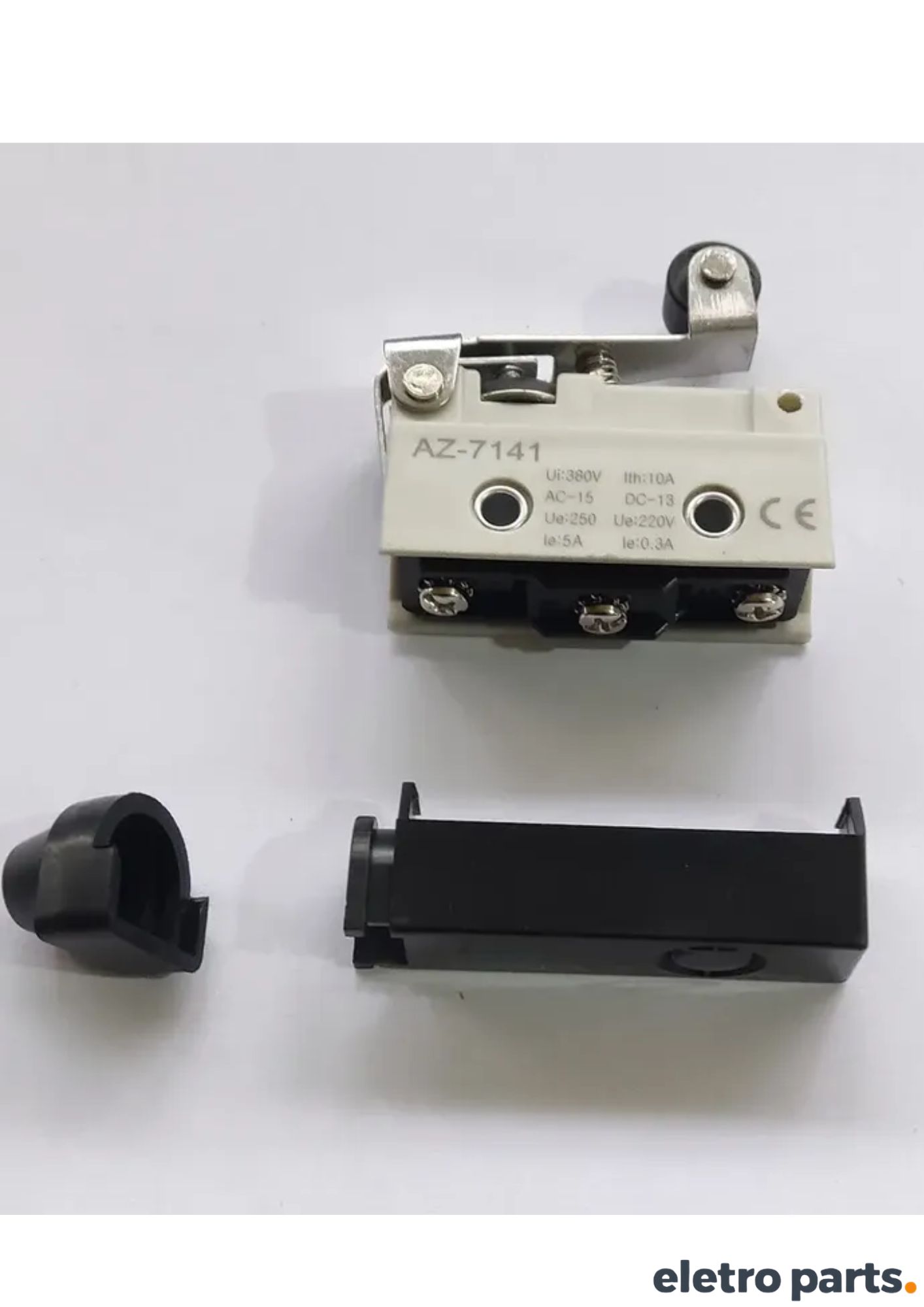 Chave Fim de Curso AZ-7141 com Roldana Haste 50mm 10A 250V - Imagem 3