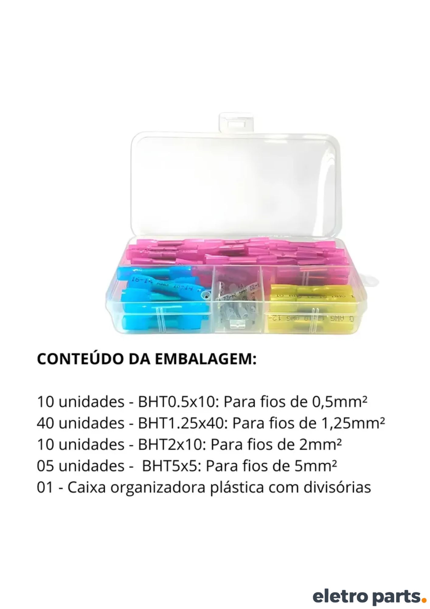 Kit Luva Conector Termo Retrátil com Estanho 65 Peças para Emenda de Fios - Imagem 3