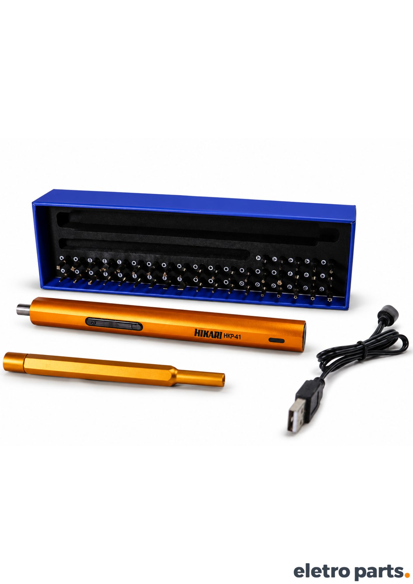 Mini Parafusadeira Elétrica Hikari HKP-41 com 41 Bits para Eletrônicos - Imagem 2