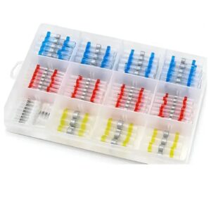 Kit Conector Termo Retrátil com Estanho 250 Unidades para Emenda de Fios