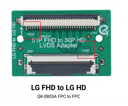 Adaptador LVDS LG FHD p/ LG HD -- 51 Pinos p/ 30 Pinos
