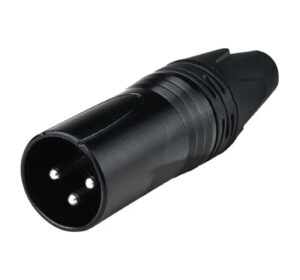 Plug Conector Cannon XLR Macho 3 Pinos Black – StormTech