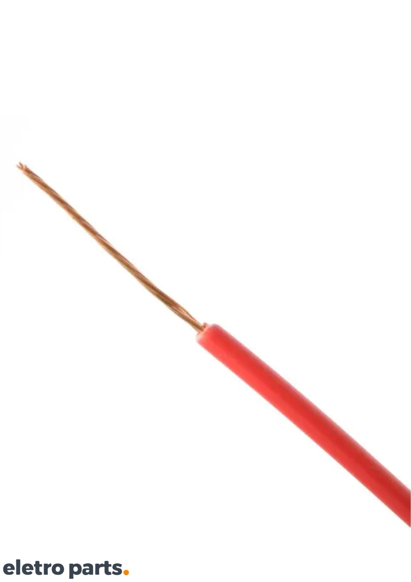 Fio Flexível 0,14mm² Vermelho para Eletrônica vendido por metro