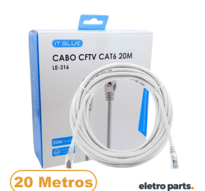 Cabo De Rede / Patch Cord CAT6 FTP - 20 Metros