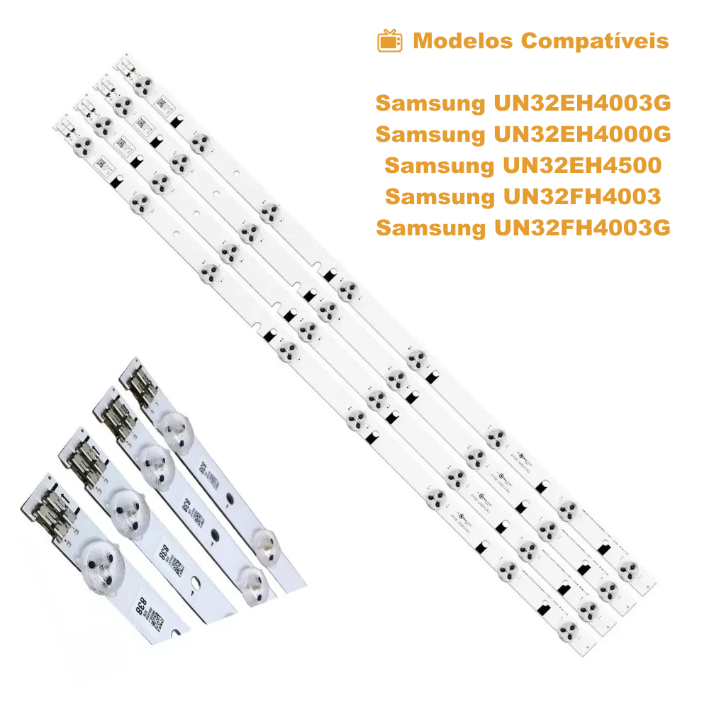 Barra Samsung 32" 32EH4300G / 32FH4003G - 4 Barras 8 Led's - Imagem 3