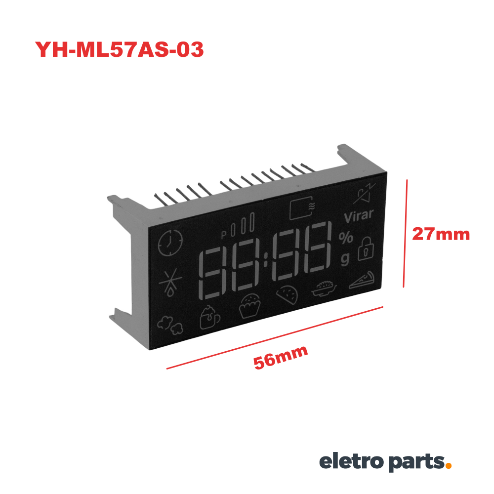 Display Forno Brastemp BMS45 / CONSUL CMS46 - YH-ML57AS-03