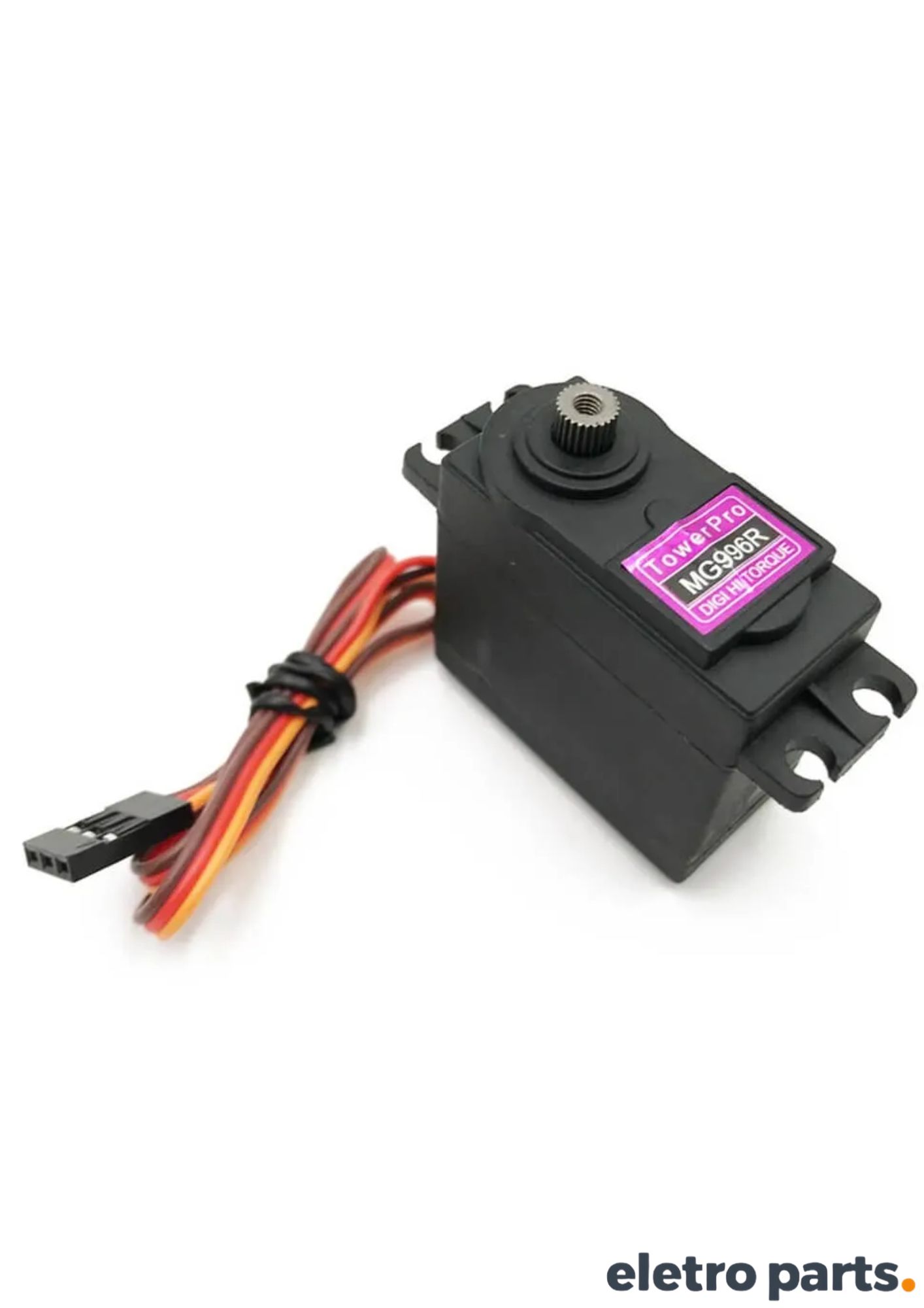 Servo Motor TowerPro MG996R 180° Mixtou Linha Roxo Alto Torque Engrenagens Metálicas