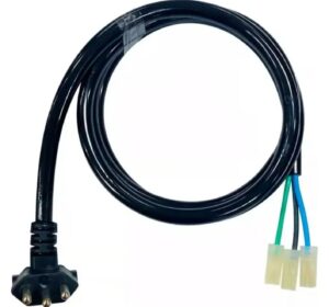 Cabo de Força Micro-ondas 20A 90 Graus 1,5 Metro Preto Tripolar 2,5mm²