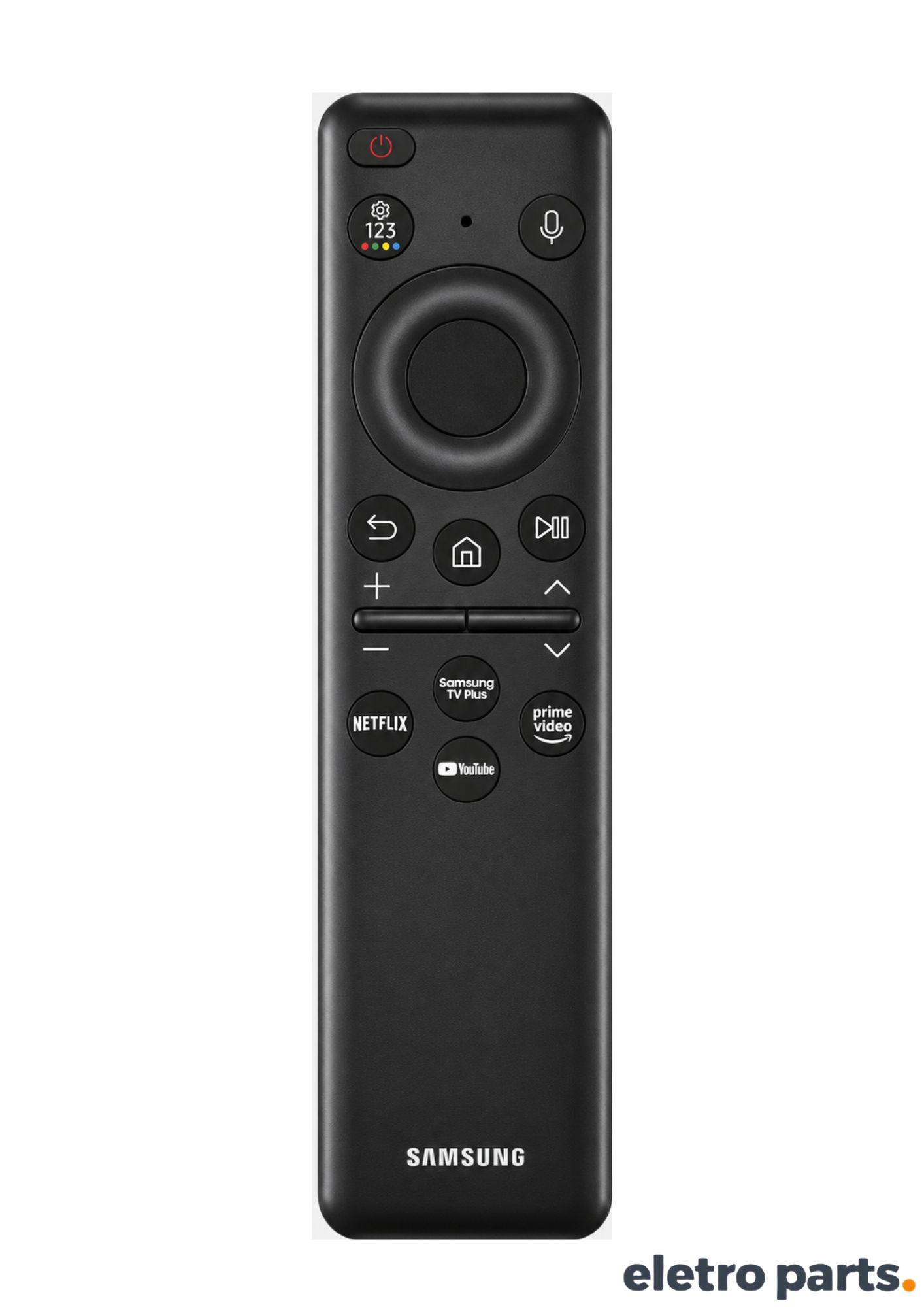Controle Samsung Original BN98-00104T Solar com Comando de Voz e Atalhos de Streaming