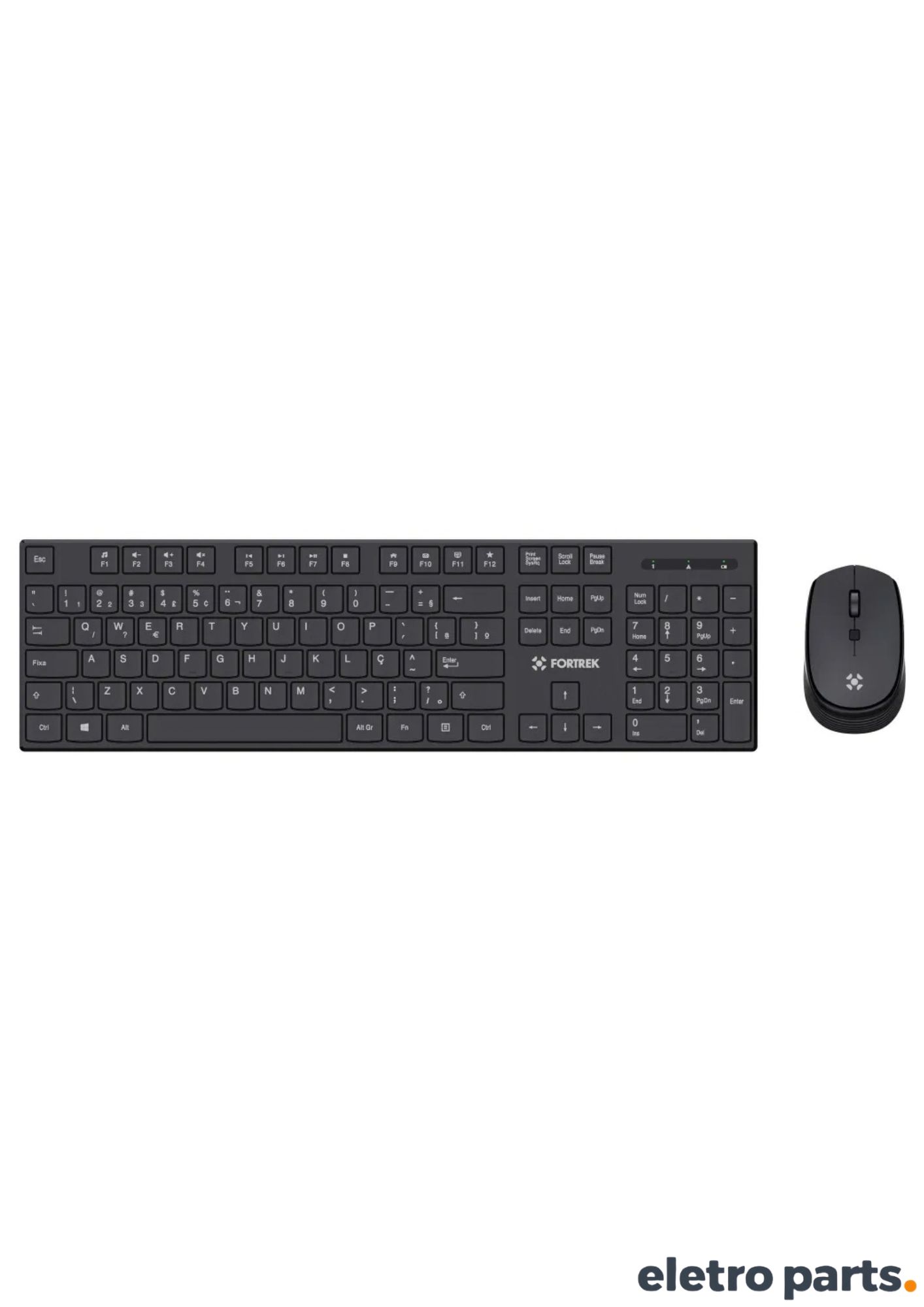 Kit Teclado e Mouse Fortrek CW11 Sem Fio ABNT2
