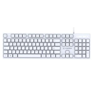 Teclado Fortrek K15 Slim Branco ABNT2 USB