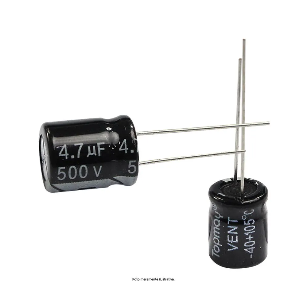 Capacitor Eletrolítico 4,7uF 500V 105°C