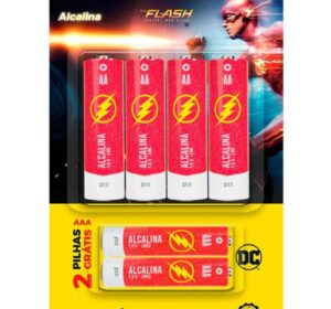 Pilha Alcalina PIX Ultra The Flash Kit 6 Unidades com 4 AA e 2 AAA Leve 6 Pague 4