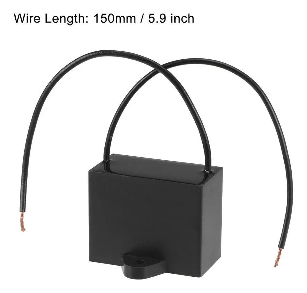 Capacitor CBB61 20uF 250VAC com 2 Fios para Motor e Ventilador - Imagem 4