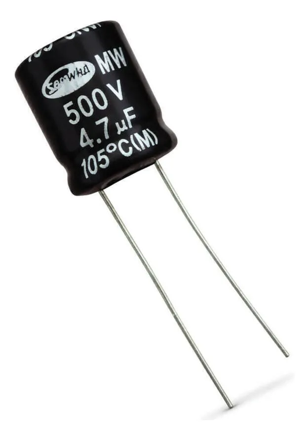 Capacitor Eletrolítico 4,7uF 500V 105°C - Imagem 2