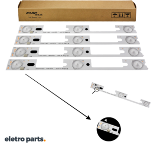 Barra Toshiba 29" TC29DL2944 / DL2944 (A) - 4 Barras 3 Led's