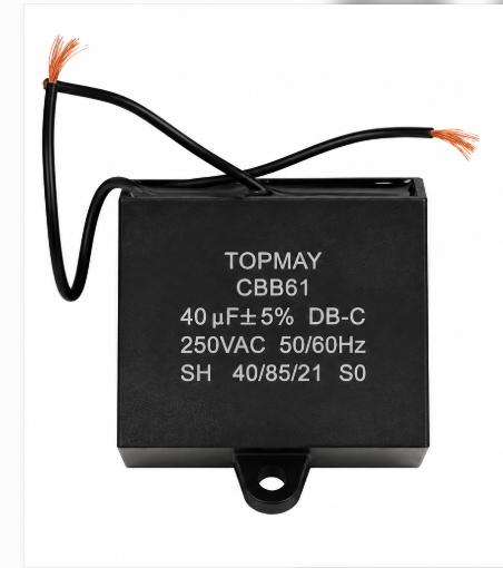 Capacitor CBB61 40uF 450VAC com 2 Fios para Motor e Ventilador - Imagem 3