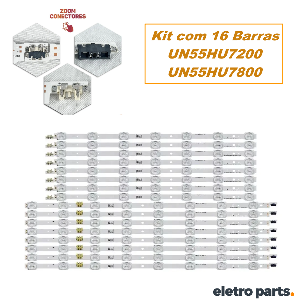 Barra Samsung 55" UN55HU7200 / 55HU7800 - 16 Barras - Imagem 2